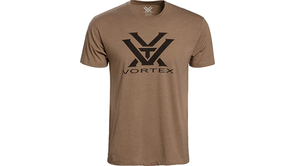 Vortex Core Logo Short Sleeve T-Shirts - Mens, Coyote Heather, 4X, 120-16-CHE4X