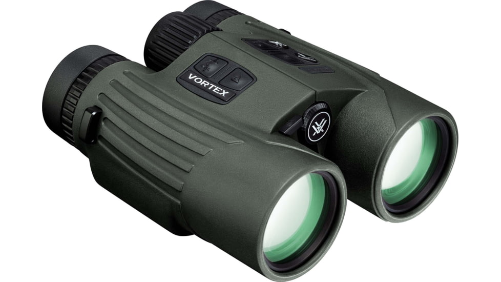 EDEMO Vortex Fury HD 5000 10x42mm Laser Rangefinding Roof Prism Binocular w/AB, Rubber, Green, 8.125x5x5.8, LRF302, EDEMO1