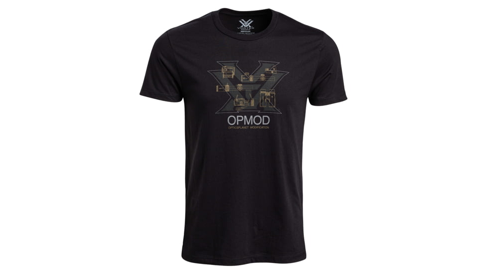 Vortex OPMOD Bluprint Short Sleeve T-Shirt - Mens, Black, Small, 902-24-BLKS