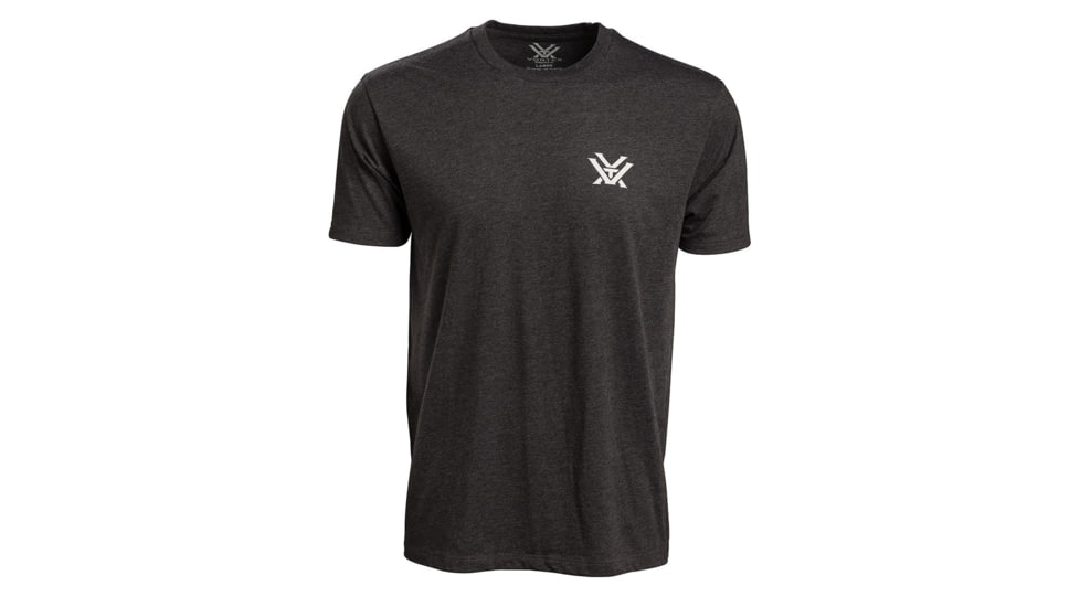 Vortex Rank And File Short Sleeve T-Shirt - Mens, Charcoal Grey, 2XL, 121-12-CHH2X
