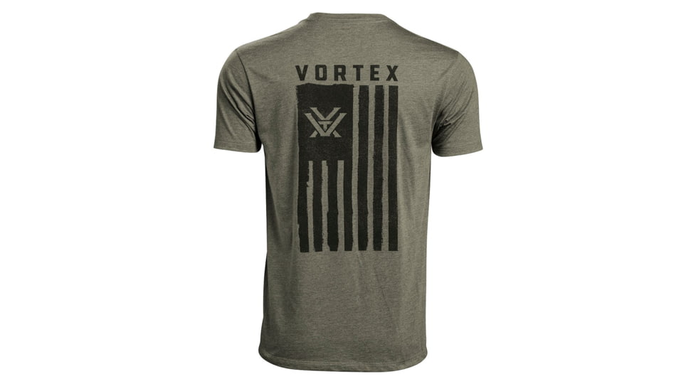 Vortex Salute Short Sleeve T-Shirt - Mens, Green, Extra Large, 121-14-MIHXL