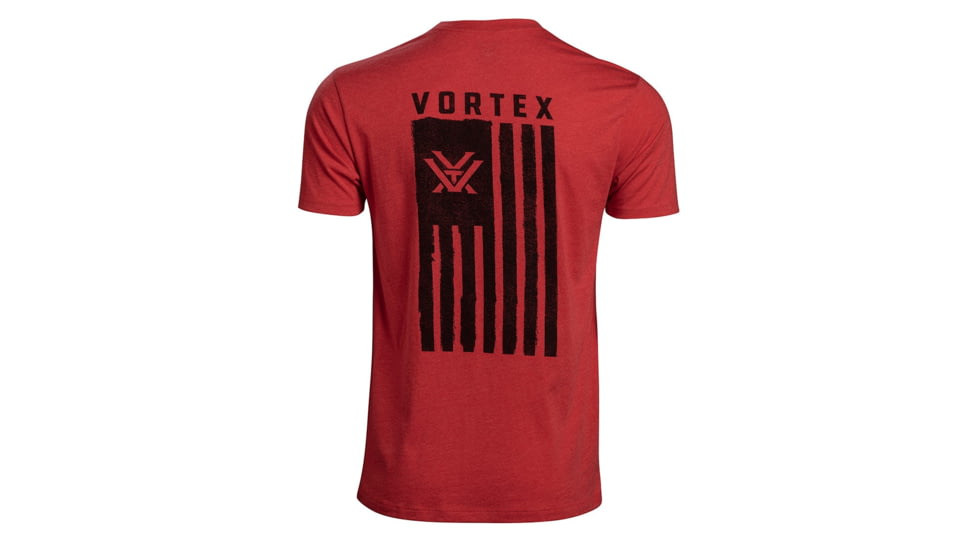 Vortex Salute Short Sleeve T-Shirt - Mens, Red, Medium, 121-14-REHM