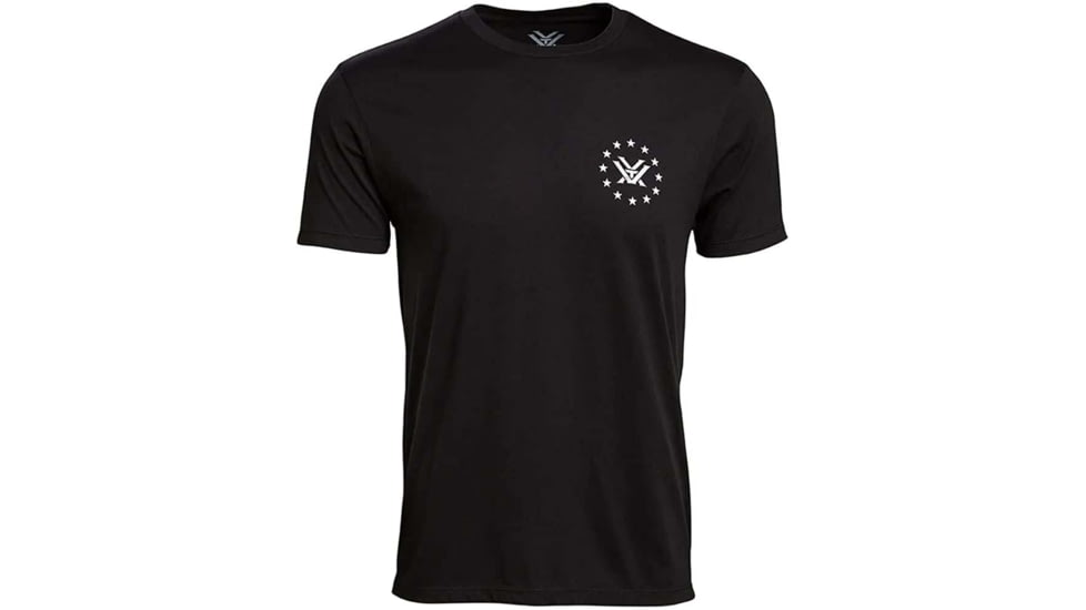 Vortex Salute Short Sleeve T-Shirts - Mens, Black, L, 121-14-BLKL
