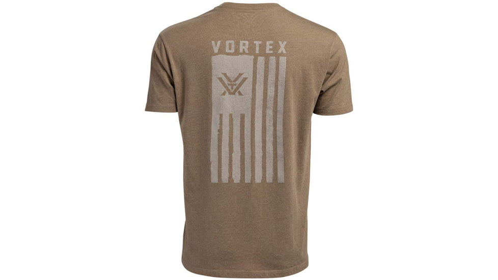 Vortex Salute Short Sleeve T-Shirts - Mens, Coyote Heather, M, 121-14-CHEM