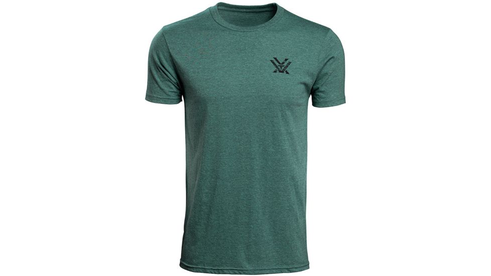 Vortex The Eagle Has Landed T-Shirt - Mens, Mint-Black Heather, 2X, 120-29-MBH2X