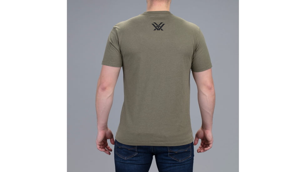 Vortex Three Peaks Short Sleeve T-Shirt - Mens, Green, 2XL, 121-10-MIH2X