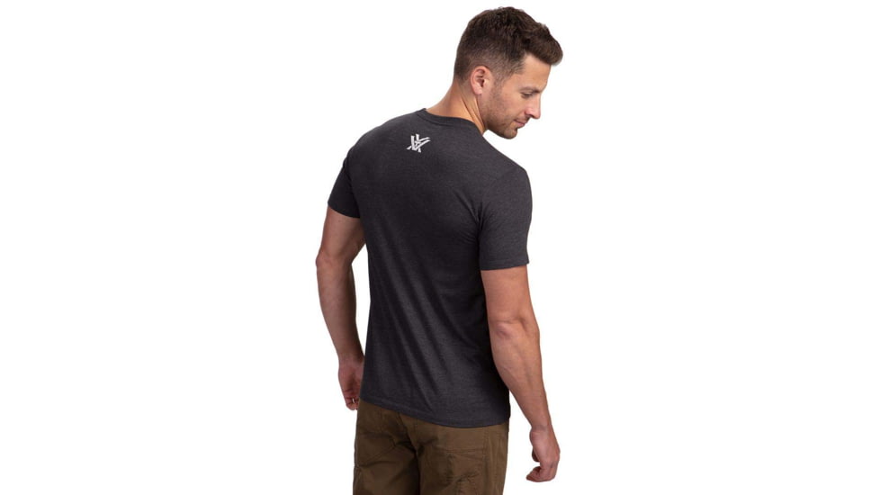 Vortex Three Peaks Short Sleeve T-Shirts - Mens, Black, S, 121-10-BLKS