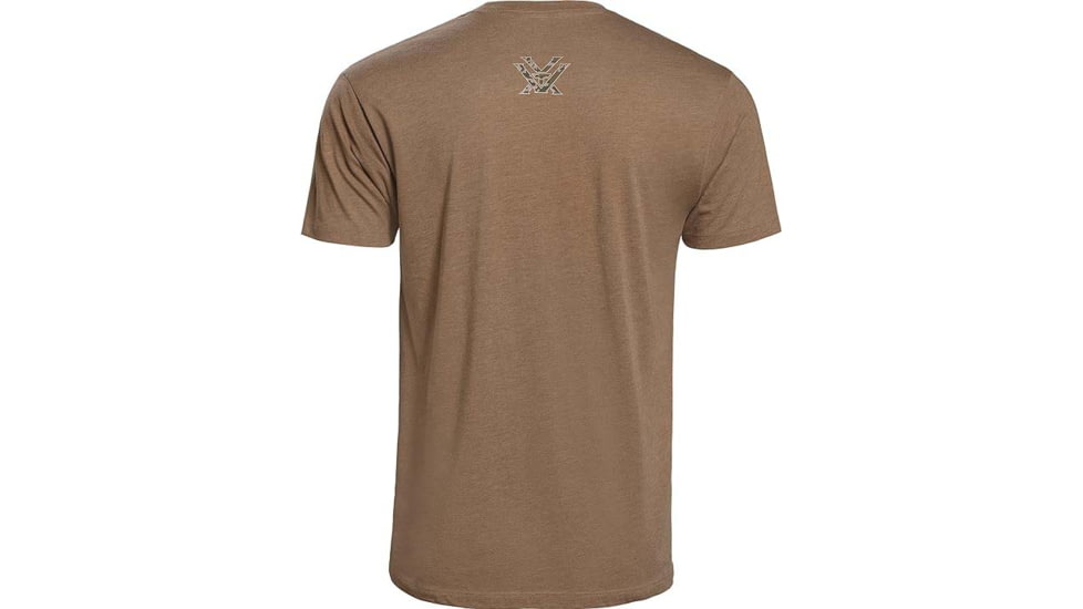 Vortex Three Peaks Short Sleeve T-Shirts - Mens, Coyote Heather, S, 121-10-CHES
