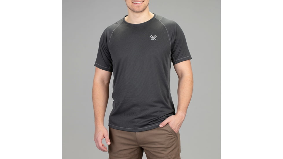 Vortex Weekend Rucker Short Sleeve Top - Mens, Charcoal, 2XL, 121-22-CHR2X