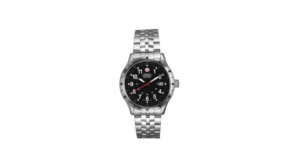 Wenger Swiss Military Sport VII Watch for Men, Steel Bracelet 72936