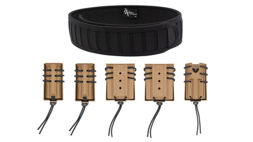 Wilder Tactical The Ultimate Operator Package 1.5in Quick Clip Extended, Black/Coyote, Medium 32-34 in, UOPUQCBKCBMDEX