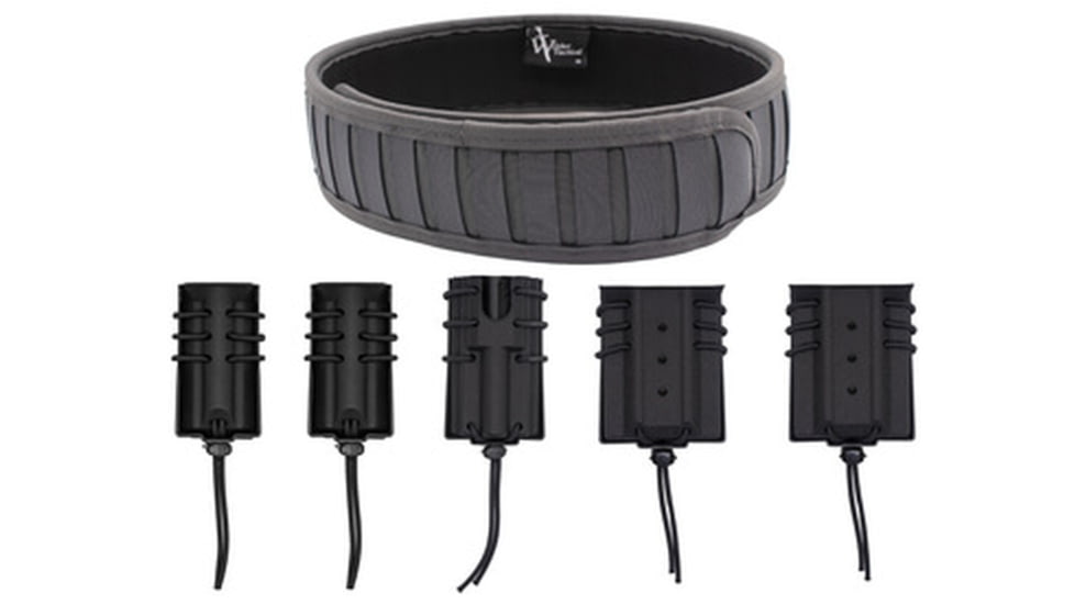 Wilder Tactical The Ultimate Operator Package 1.5in Quick Clip, Wolf Gray/Black, Small, 28-32 in, UOPUQCWGBKSM