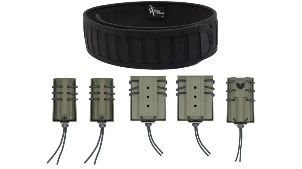 Wilder Tactical The Ultimate Operators Package 1.75in Quick Clip, Black/Ranger Green, Extra Large, UOP175QCBKRGXL