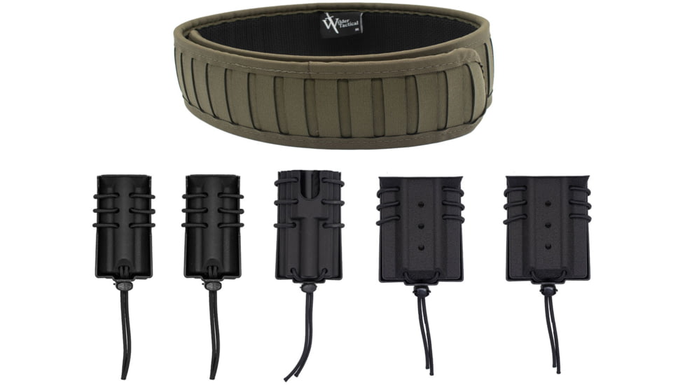 Wilder Tactical The Ultimate Operators Package 1.75in Quick Clip, Ranger Green/Black, Extra Large, UOP175QCRGBKXL