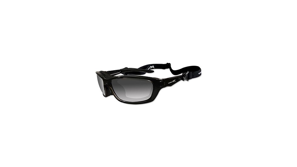 Wiley X Brick Sunglasses - Polarized Smoke Lens/Gloss Black Frame 857