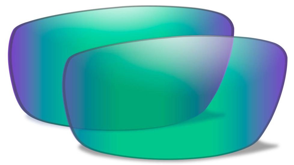 Wiley X Jake Replacement Parts - Polarized Emerald Mirror w/ Amber Tint Lens *LENS ONLY* CCJAKPGM