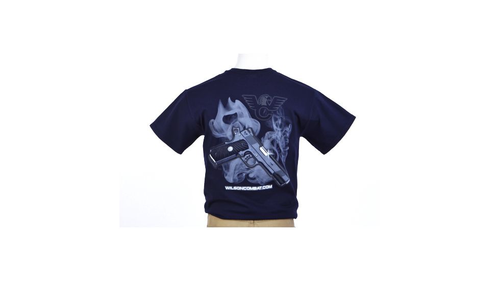 Wilson Combat CQB Pistol T-Shirt, Navy Blue, Large 605L