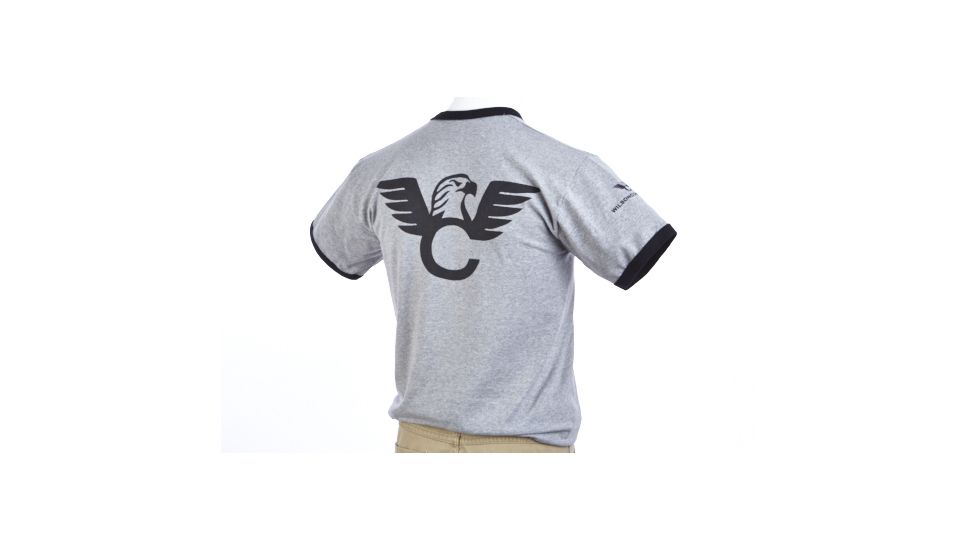 Wilson Combat Logo T-Shirt, Gray, Black Trim, Medium 580M