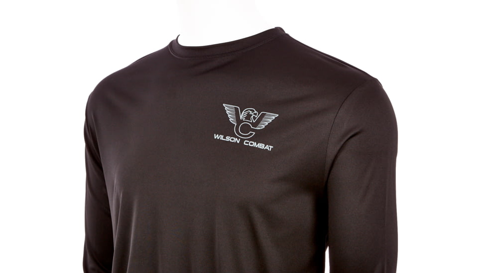 Wilson Combat Performance Long Sleeve Shirt, Black, Medium 828M