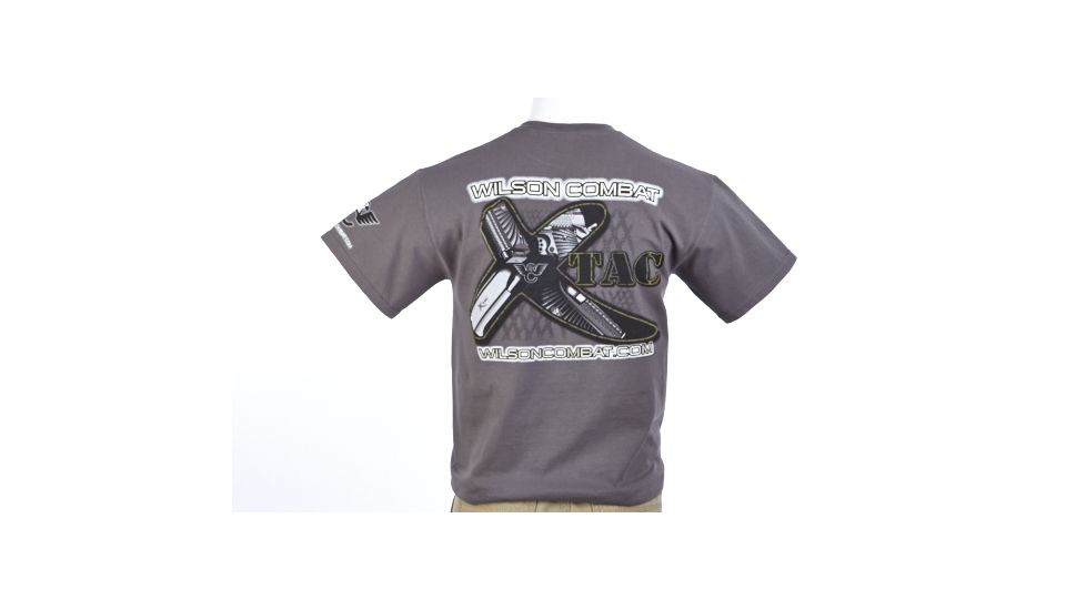 Wilson Combat X-Tac Pistol T-Shirt, Gray, Small 586S