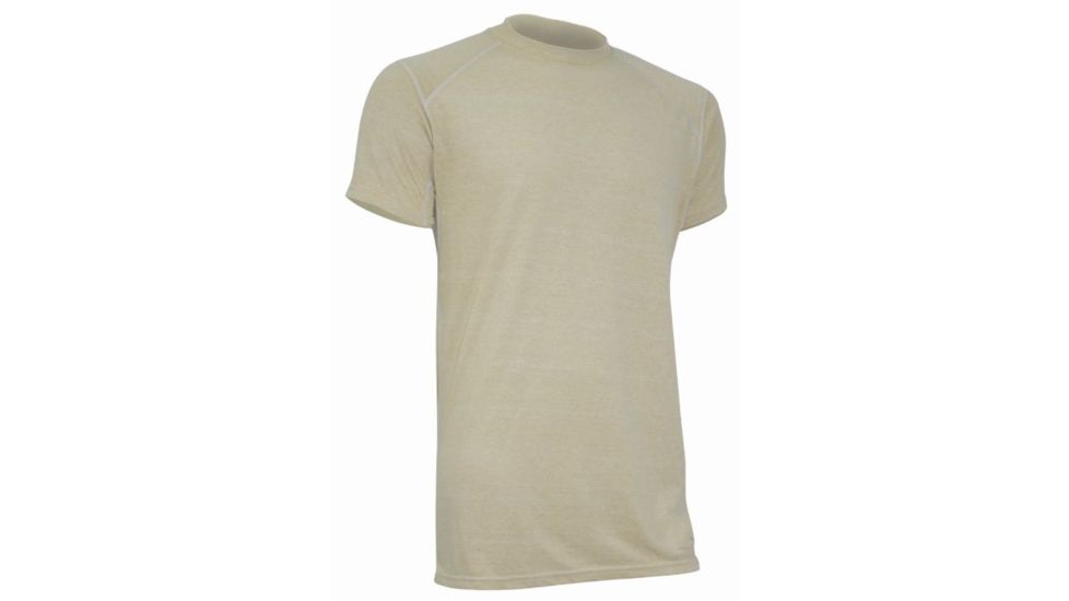 XGO Mens Phase 1 Flame Retardant Short Sleeve Relaxed Fit T shirt, Desert Sand, S 1F16M-S-700