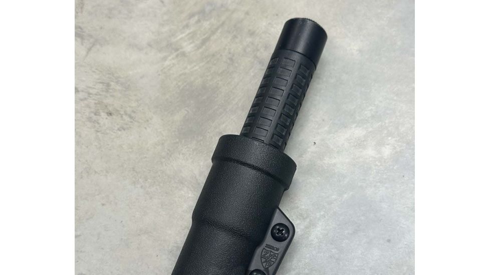 Zero9 Flashlight Case Holster, Bezel Down 2, Molle Loks, Plain Black, Z9-4025-BLK-MLK