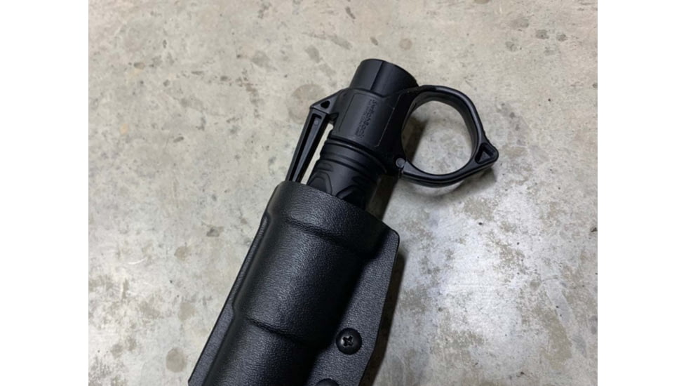 Zero9 Flashlight Case Holster, Bezel Down 2, Molle Loks, Plain Black, Z9-4025-BLK-MLK