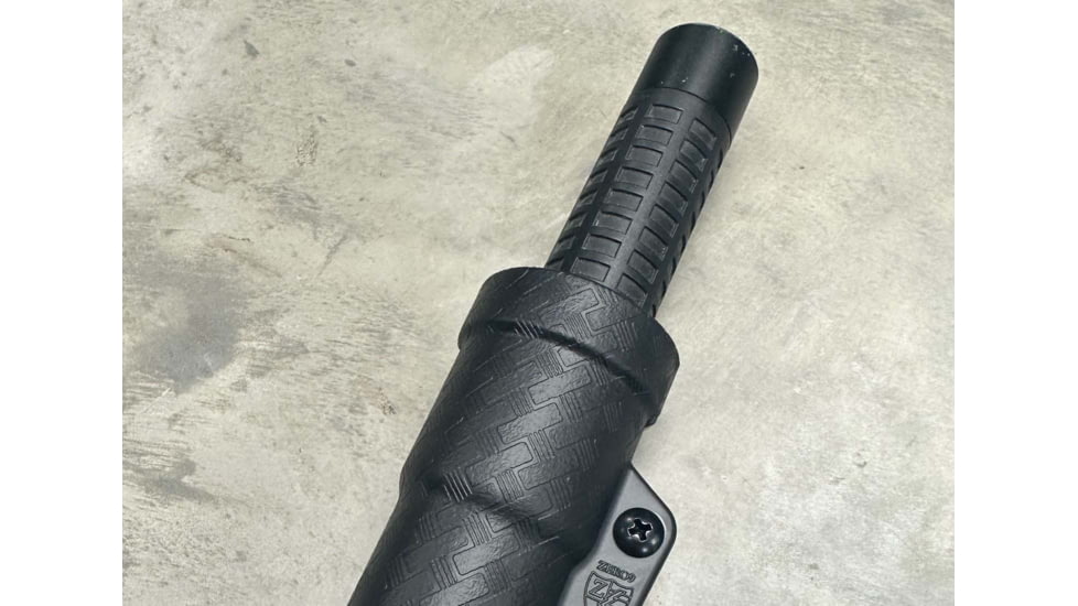 Zero9 Flashlight Case Holster, Bezel Down 2, Molle Loks, Plain Black, Z9-4025-BLK-MLK