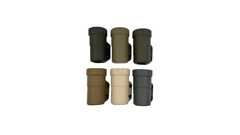 Zero9 Flashlight Case Holster, Bezel Down 2, Molle Loks, Plain Black, Z9-4025-BLK-MLK