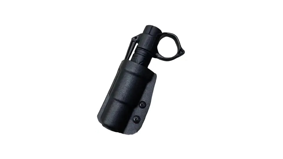 Zero9 Holsters Bezel Down Flashlight Case, Molle Loks, Plain, Black, Z9S-Z9-4032-BLK-MLK