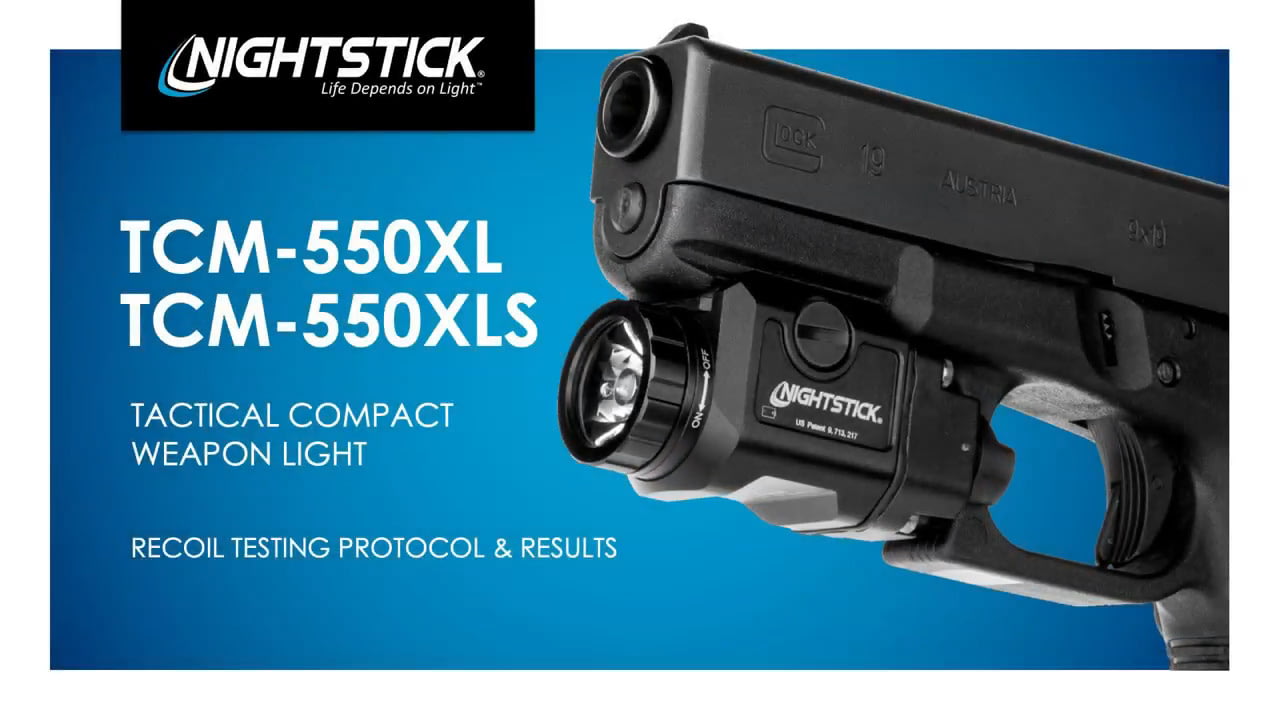 opplanet nightstick tcm weapon light recoil testing video