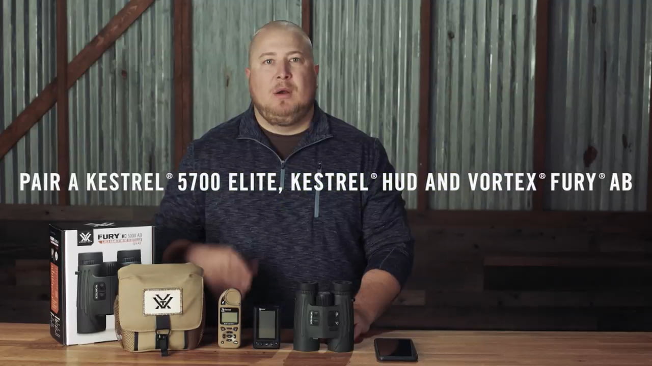 opplanet vortex how to pair a kestrel 5700 elite kestrel hud and fury ab video