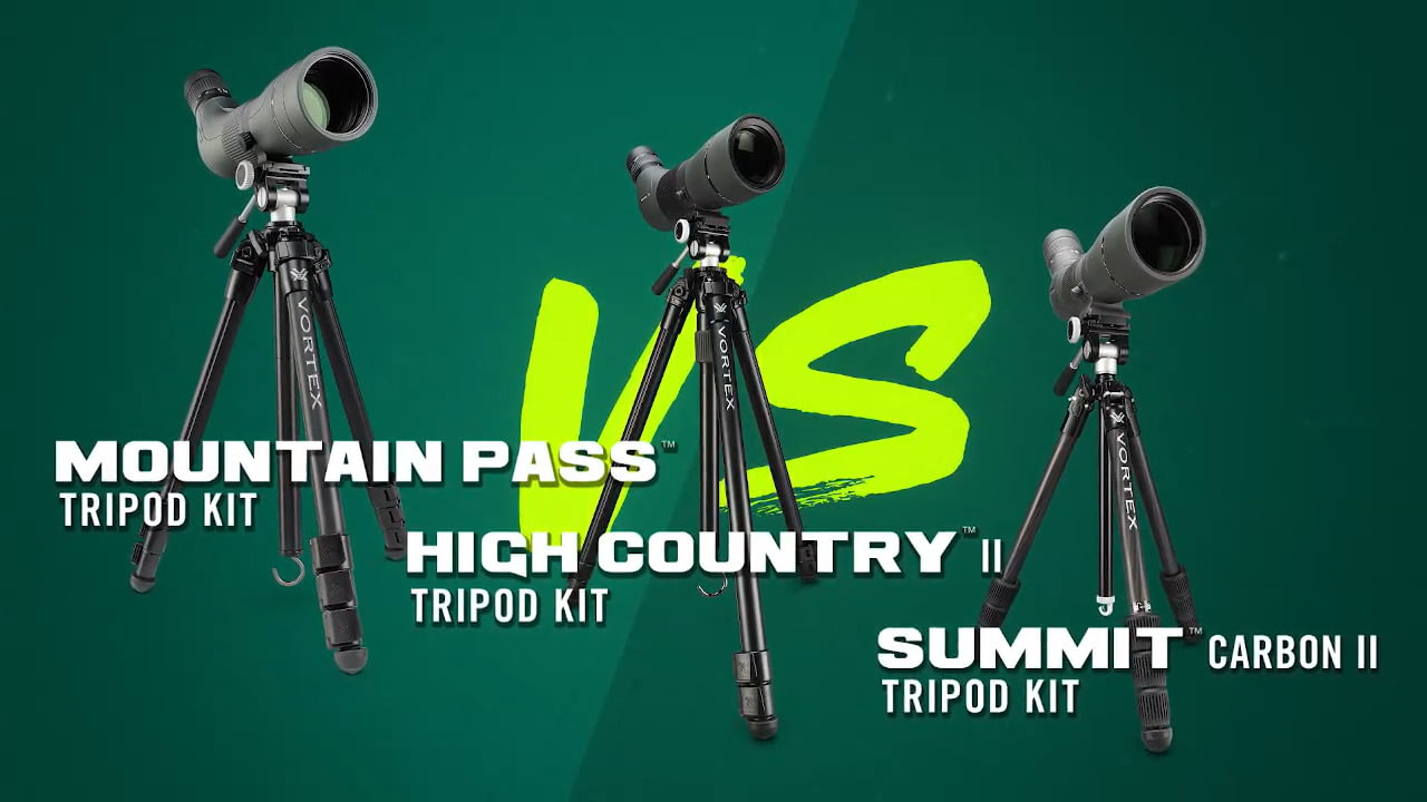 opplanet vortex mountain pass vs high country ii vs summit carbon ii tripod kit video